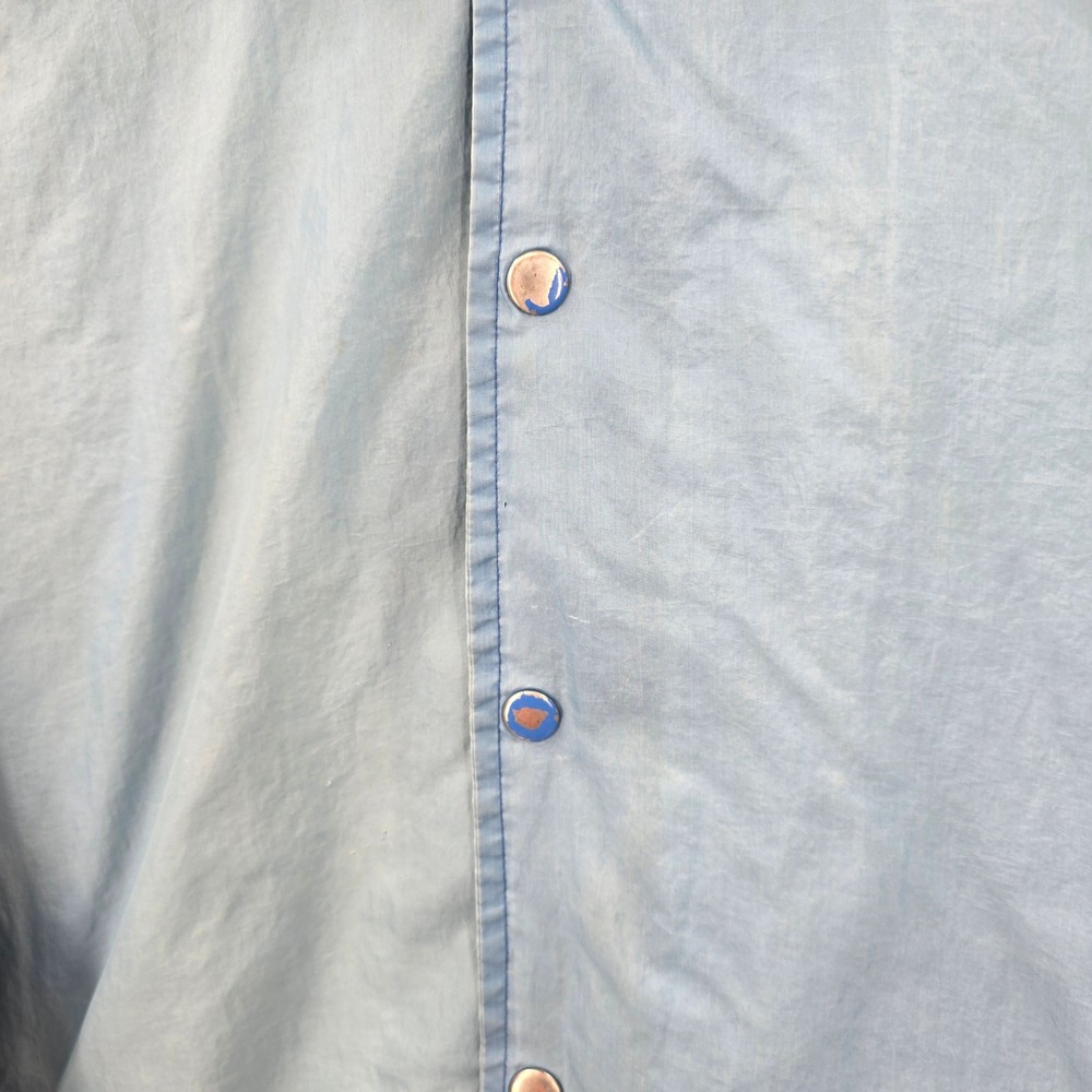 Vintage Farah Fifth Avenue Blue Coaches Jacket Nylon Windbreaker Large RN 71953 - Picture 3 of 8